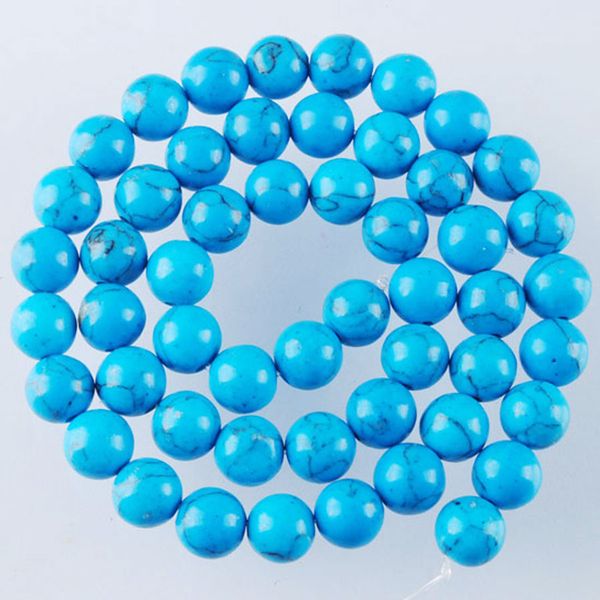 6/8/10/12mm natural stone blue turquoise beads round loose beads for 15.5" necklace make jewelry by916, Black
6/8/10/12mm natural stone blue turquoise beads round loose beads for 15.5" necklace make jewelry by916, Black