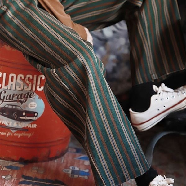 womens pants capris houzhou vintage retro green striped print wide leg pants women korean style oversize high elastic brown trousers for fem, Black;white
womens pants capris houzhou vintage retro green striped print wide leg pants women korean style oversize high elastic brown trousers for fem, Black;white