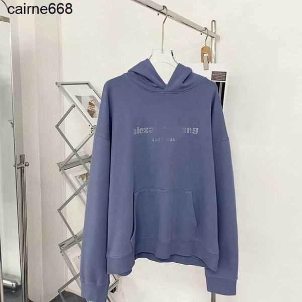 designer women's hoodies sweatshirts autumn new letter drill worn hooded loose alexanders pullover women men wangs, Black
designer women's hoodies sweatshirts autumn new letter drill worn hooded loose alexanders pullover women men wangs, Black