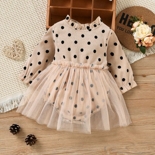 rompers baby girls dot print tulle romper dress sweet baby patchwork long sleeve ruffle jumpsuit spring autumn romper j220922, Blue
rompers baby girls dot print tulle romper dress sweet baby patchwork long sleeve ruffle jumpsuit spring autumn romper j220922, Blue