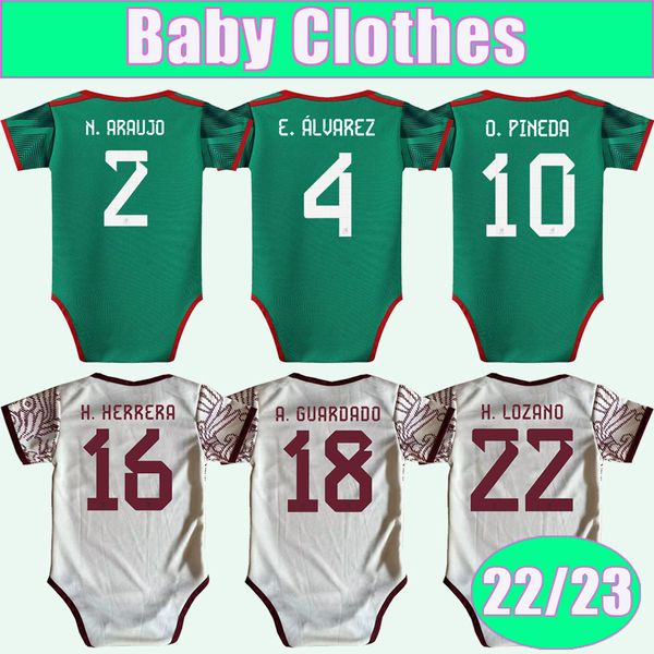 22 23 mexico soccer jerseys national team baby clotheschicharito h. lozano a. guardado home away r. jimenez football shirts uniforms, Black;yellow
22 23 mexico soccer jerseys national team baby clotheschicharito h. lozano a. guardado home away r. jimenez football shirts uniforms, Black;yellow