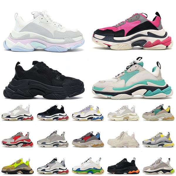 platform women mens triple s designer shoes fashion crystal bottoms 17fw paris triples clear sole sneakers light pink black white neon green
platform women mens triple s designer shoes fashion crystal bottoms 17fw paris triples clear sole sneakers light pink black white neon green