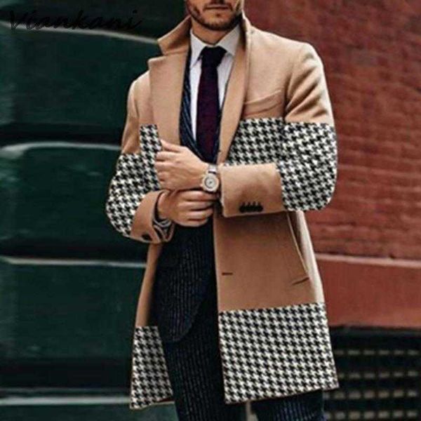 men's fur faux fur retro woolen coats men houndstooth print splicing casual turn-down collar button jackets autumn winter pocket long w, Black
men's fur faux fur retro woolen coats men houndstooth print splicing casual turn-down collar button jackets autumn winter pocket long w, Black