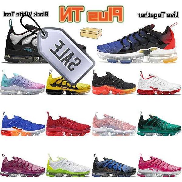 with box plus tn running shoes men women sneakers live together black white teal orlando yolk triple red bubblegum mens trainers 36 -47
with box plus tn running shoes men women sneakers live together black white teal orlando yolk triple red bubblegum mens trainers 36 -47