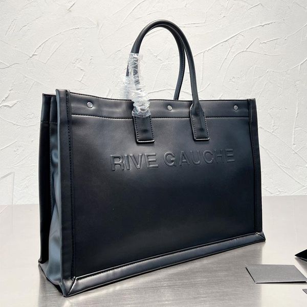 new large capacity tote shopping bag women handbag rive gauche genuine leather fashion letters rivet travel beach shoulder bags
new large capacity tote shopping bag women handbag rive gauche genuine leather fashion letters rivet travel beach shoulder bags