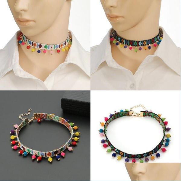 chokers women bohemian chokers necklace ethnic style embroidery candy colors pompom pendants necklaces beach holiday jewelry accessor dhnp3, Golden;silver
chokers women bohemian chokers necklace ethnic style embroidery candy colors pompom pendants necklaces beach holiday jewelry accessor dhnp3, Golden;silver