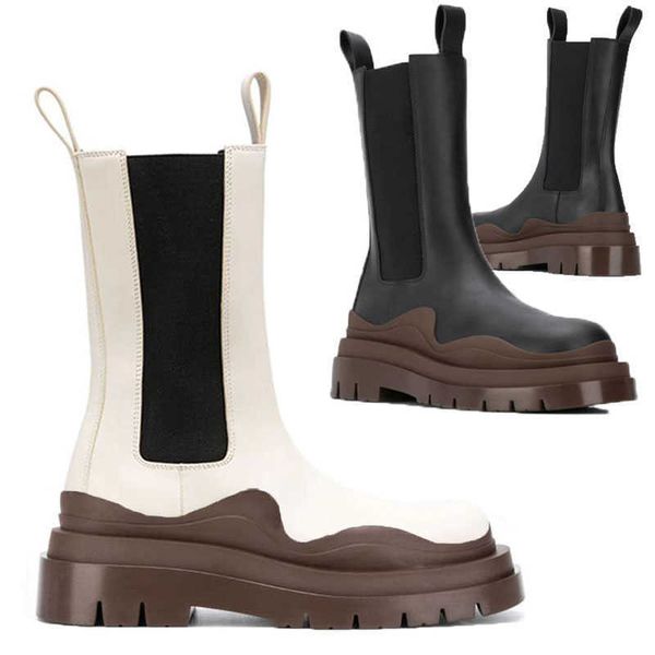 aaa white brown soles bottega boot tire rubber-trimmed leather chelsea booties men platform chunky shoes lady knight high-boots women, Black
aaa white brown soles bottega boot tire rubber-trimmed leather chelsea booties men platform chunky shoes lady knight high-boots women, Black