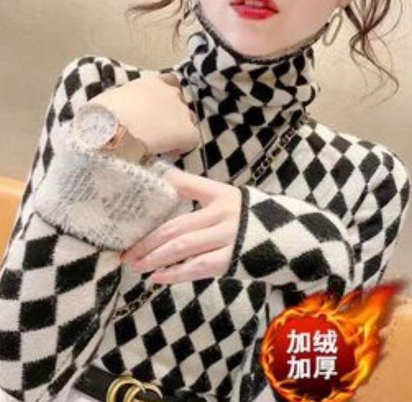 women's sweaters plush for warmth turtleneck pullover puff dress print shirt female clothing, White;black
women's sweaters plush for warmth turtleneck pullover puff dress print shirt female clothing, White;black