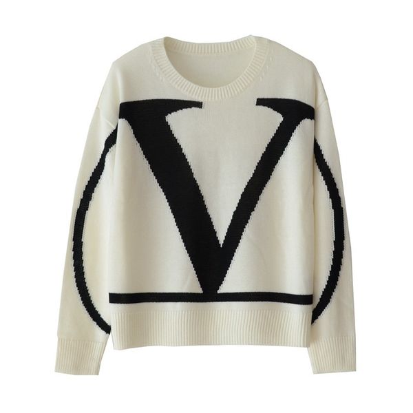 2022 new elegant women autumn winter loose knit pullover bottoming ladies fashion wool knitting sweater outer wear size s-l, White;black
2022 new elegant women autumn winter loose knit pullover bottoming ladies fashion wool knitting sweater outer wear size s-l, White;black