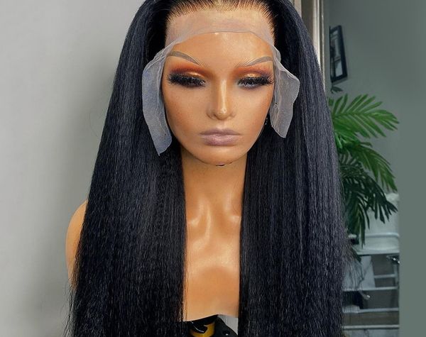 yaki kinky full lace human hair wig glueless 360 frontal wigs for black women 130% density natural color diva1, Black;brown
yaki kinky full lace human hair wig glueless 360 frontal wigs for black women 130% density natural color diva1, Black;brown