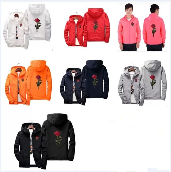 jacket windbreaker men women rose college jackets 8 clolors embroidery basic jacket mens womens coats famale new fashion white and black ros, Black;brown
jacket windbreaker men women rose college jackets 8 clolors embroidery basic jacket mens womens coats famale new fashion white and black ros, Black;brown