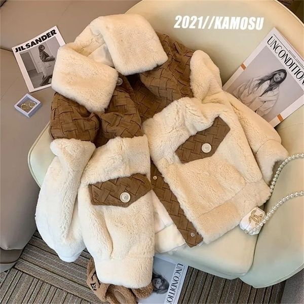 womens jackets winter lamb plush coat small fragrance korean version large premium design fur jacket style overcome 221007, Black;brown
womens jackets winter lamb plush coat small fragrance korean version large premium design fur jacket style overcome 221007, Black;brown