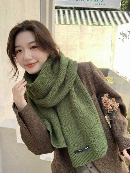 scarves autumn/winter scarf female student fashion thick tide ins korean all-match wool square cross cute girl women g221007, Blue;gray
scarves autumn/winter scarf female student fashion thick tide ins korean all-match wool square cross cute girl women g221007, Blue;gray