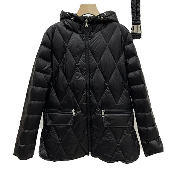 designer womens down and parkas slim waist with belt slim rhombic plaid hooded lightweight fashion temperament small number high sense short, Black
designer womens down and parkas slim waist with belt slim rhombic plaid hooded lightweight fashion temperament small number high sense short, Black