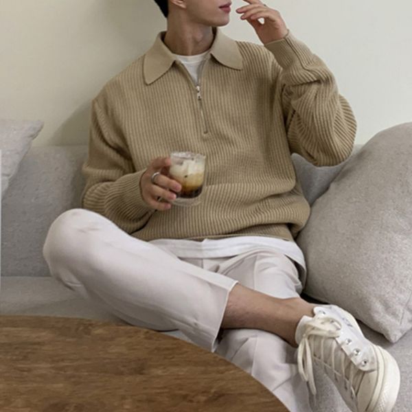 men's sweaters korean fashion men chic luxury pullover mens autumn winter vintage loose long sleeve kintted sweater streetwear l221008, White;black
men's sweaters korean fashion men chic luxury pullover mens autumn winter vintage loose long sleeve kintted sweater streetwear l221008, White;black