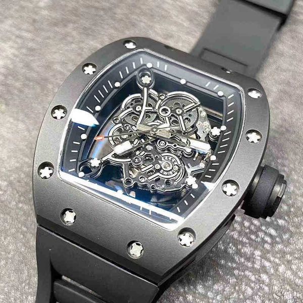 luxury mens mechanical watch wine barrel leisure business richa milles rm055 automatic black ceramic tape men's swiss movement wristwat, Slivery;brown
luxury mens mechanical watch wine barrel leisure business richa milles rm055 automatic black ceramic tape men's swiss movement wristwat, Slivery;brown