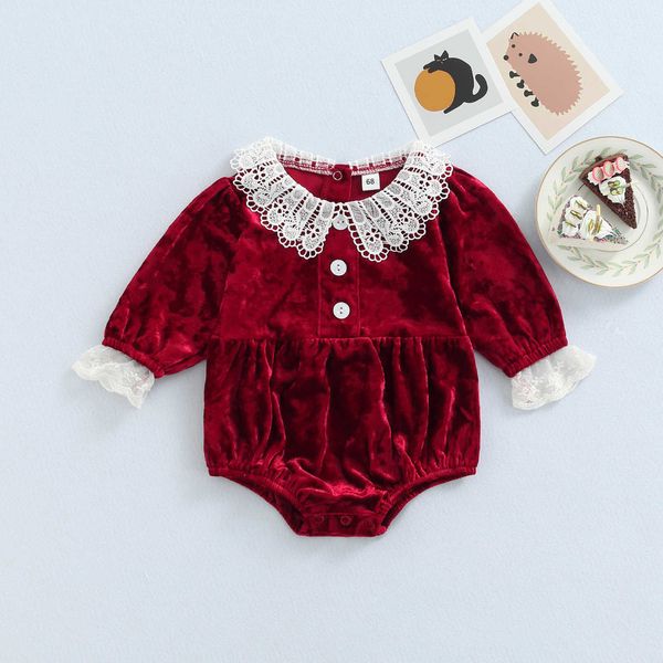 rompers baby clothes spring autumn cute baby toddler girls clothes lace splicing peter pan collar long sleeve romper jumpsuit j220922, Blue
rompers baby clothes spring autumn cute baby toddler girls clothes lace splicing peter pan collar long sleeve romper jumpsuit j220922, Blue