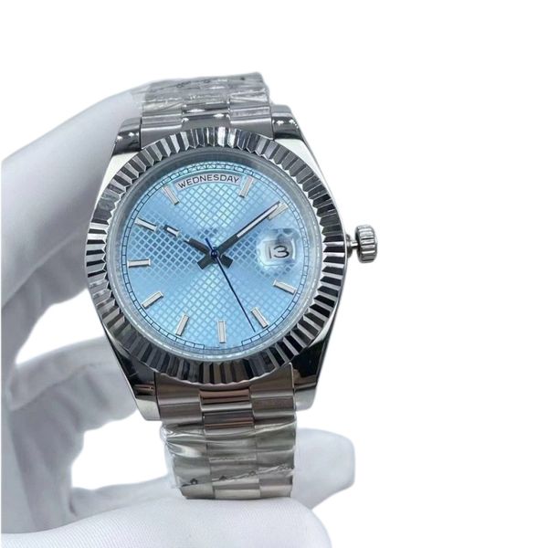 sale mens watch classic automatic mechanical watch 40mm ice blue dial sapphire 2813 movement date 316l stainless steel strap wristwatch, Slivery;brown
sale mens watch classic automatic mechanical watch 40mm ice blue dial sapphire 2813 movement date 316l stainless steel strap wristwatch, Slivery;brown