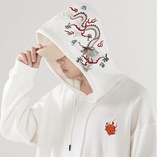 new mens hoodies chinese dragon embroidery retro men streetwear letter hoodie man womens hooded hoody high street pullover sweatshirt, Black
new mens hoodies chinese dragon embroidery retro men streetwear letter hoodie man womens hooded hoody high street pullover sweatshirt, Black