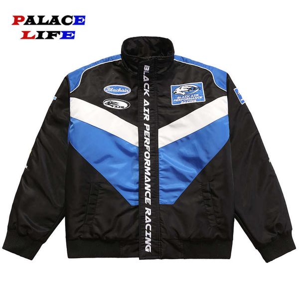 men's down parkas 2022 new parkas winter jacket men color fashion warm loose high street motorcycle coat embroidery patch patchwork bom, Black
men's down parkas 2022 new parkas winter jacket men color fashion warm loose high street motorcycle coat embroidery patch patchwork bom, Black