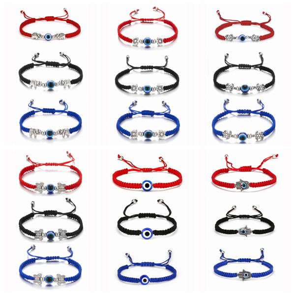 19 styles creative eye cross palm blue eyes red rope braided adjustable bracelet for women and girls gift, Black
19 styles creative eye cross palm blue eyes red rope braided adjustable bracelet for women and girls gift, Black