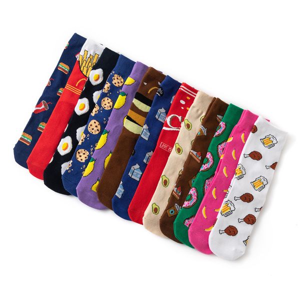 funny women casual cartoon fruit sock banana avocado lemon egg cookie colorful japanese skateboard sock, Black
funny women casual cartoon fruit sock banana avocado lemon egg cookie colorful japanese skateboard sock, Black