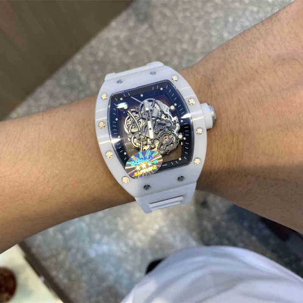 multi-function superclone 2022 white richa milles mens automatic mechanical watch ceramic hollow out personality atmospheric luminous tape, Slivery;golden
multi-function superclone 2022 white richa milles mens automatic mechanical watch ceramic hollow out personality atmospheric luminous tape, Slivery;golden