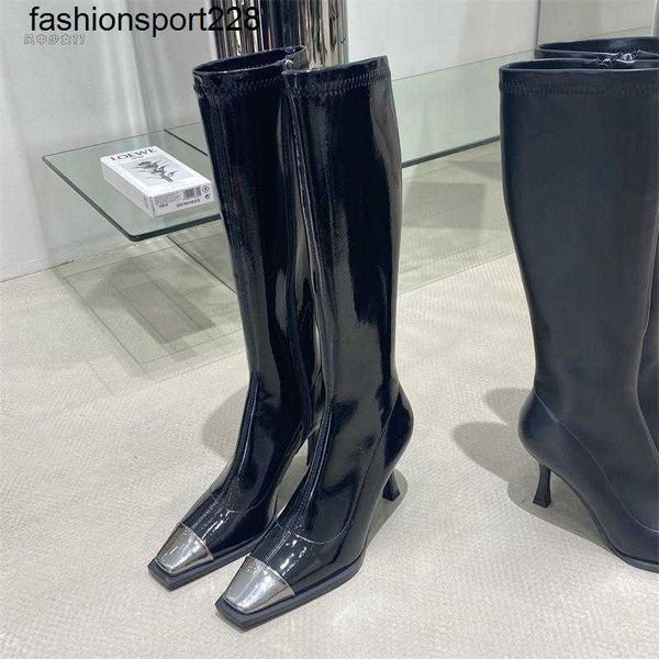 designer boots miu fashion brand autumn winter new slim color matching korean casual long elastic boot miu the same high heel booties, Black
designer boots miu fashion brand autumn winter new slim color matching korean casual long elastic boot miu the same high heel booties, Black