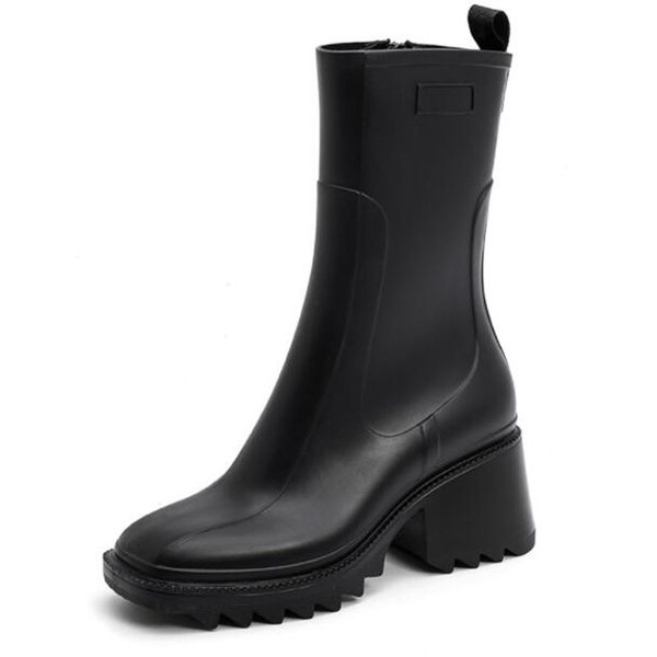 waterproof womens betty boots pvc woman knee-high rain boot winter woman fur snow booties, Black
waterproof womens betty boots pvc woman knee-high rain boot winter woman fur snow booties, Black
