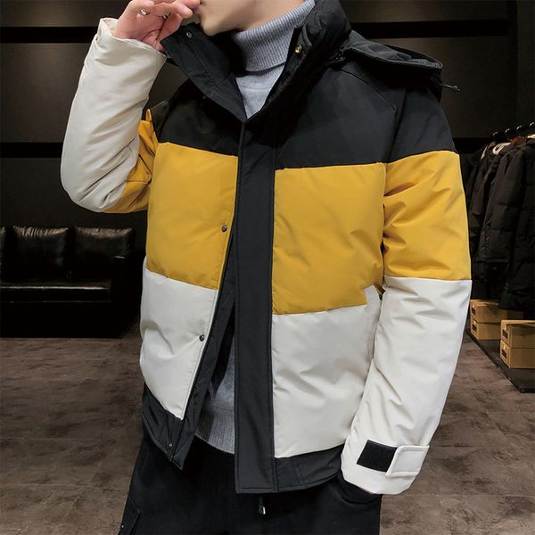 men's down parkas padding jacket men puffer jacket winter warm patchwork hooded coats men fashion clothing japan style cotton padded co, Black
men's down parkas padding jacket men puffer jacket winter warm patchwork hooded coats men fashion clothing japan style cotton padded co, Black