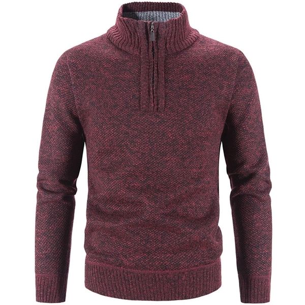 men's sweaters winter fleece thicker sweater half zipper turtleneck warm pullover quality male slim knitted wool for spring l221008, White;black
men's sweaters winter fleece thicker sweater half zipper turtleneck warm pullover quality male slim knitted wool for spring l221008, White;black