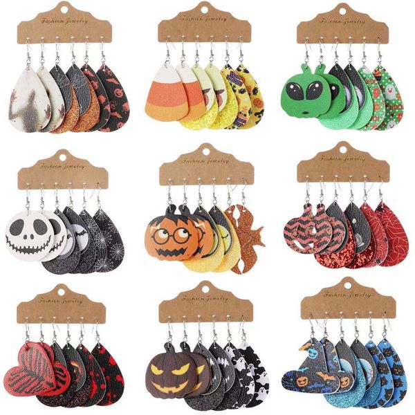 halloween christmas leather earrings charm 4 pairs skeleton owl pumpkin drop festival dangle earring for women jewelry, Golden
halloween christmas leather earrings charm 4 pairs skeleton owl pumpkin drop festival dangle earring for women jewelry, Golden