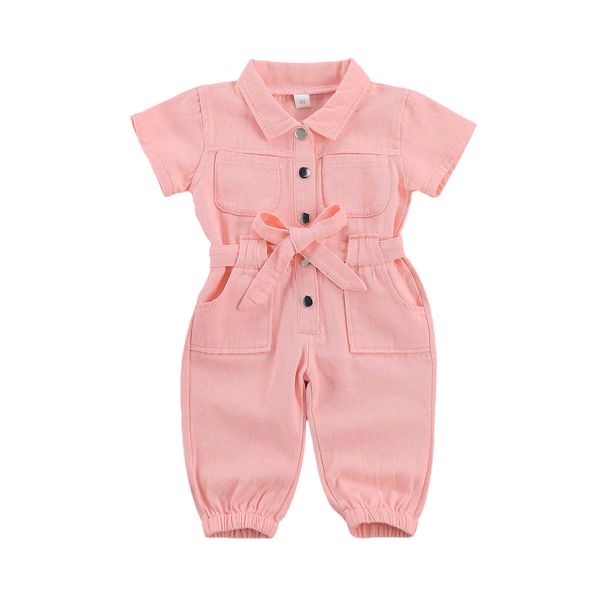 rompers infant kids baby girls denim jumpsuit workwear one piece toddler pocket short sleeve romper for children overall j220922, Blue
rompers infant kids baby girls denim jumpsuit workwear one piece toddler pocket short sleeve romper for children overall j220922, Blue