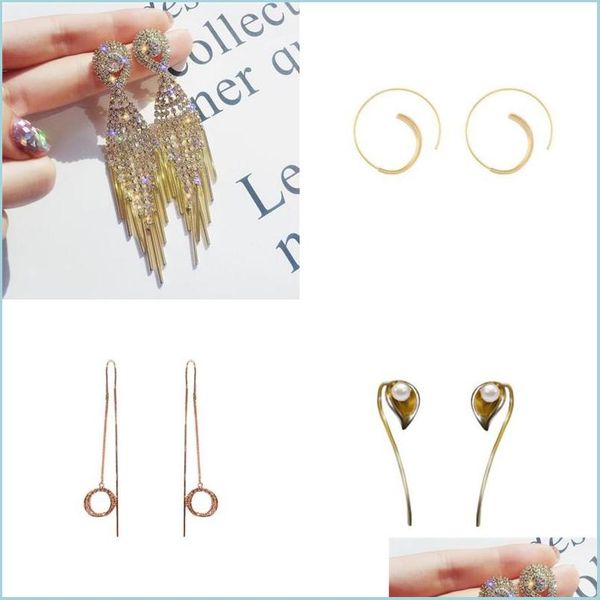 dangle chandelier new personality fashion design zircon dangle earrings for women light luxury temperament tassels pearl 52 d3 drop dhvwc, Silver
dangle chandelier new personality fashion design zircon dangle earrings for women light luxury temperament tassels pearl 52 d3 drop dhvwc, Silver