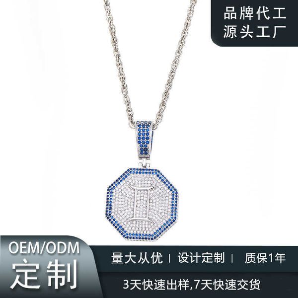 pendant necklaces strands strings yiwu jewelry copper set zirconium hip hop necklace 12 constellations with aromatherapy men's fashion, Silver
pendant necklaces strands strings yiwu jewelry copper set zirconium hip hop necklace 12 constellations with aromatherapy men's fashion, Silver