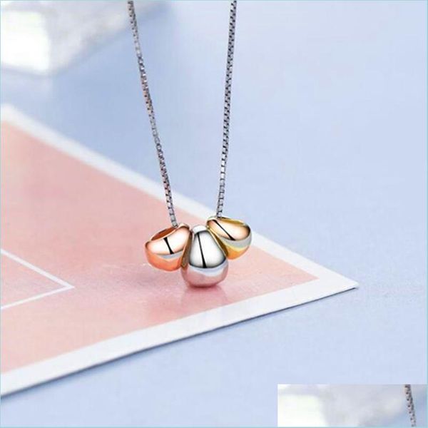 pendant necklaces new simple temperament three-color engel egg 925 sterling sier jewelry golden bean clavicle chain pendant necklaces dhldk, Silver
pendant necklaces new simple temperament three-color engel egg 925 sterling sier jewelry golden bean clavicle chain pendant necklaces dhldk, Silver