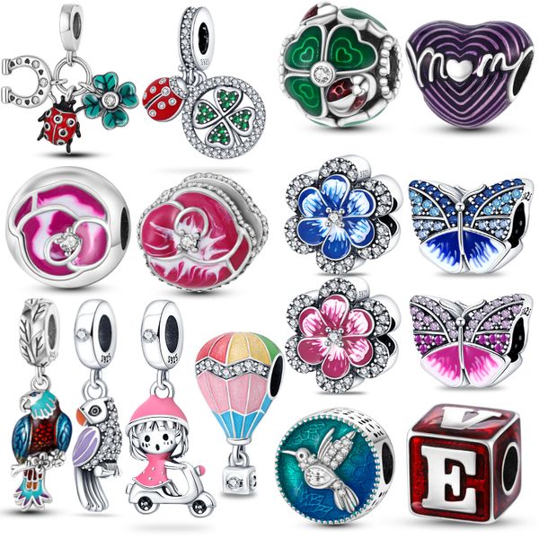 925 sterling silver dangle charm women beads jewelry gift wholesale blossom flower lucky butterfly bead fit pandora bracelet diy, Bronze;silver
925 sterling silver dangle charm women beads jewelry gift wholesale blossom flower lucky butterfly bead fit pandora bracelet diy, Bronze;silver