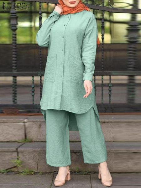 ethnic clothing 2pcs zanzea elegant vintage long sleeve blouse suits muslim dubai turkey abaya hijab tracksuit set pant 221007, Red
ethnic clothing 2pcs zanzea elegant vintage long sleeve blouse suits muslim dubai turkey abaya hijab tracksuit set pant 221007, Red