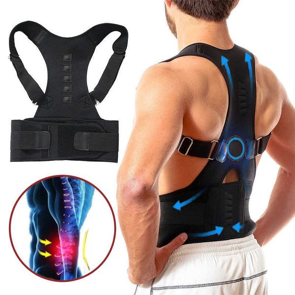 magnetic posture corrector support back shoulders brace belt adjustable backas brace lumbar shoulder belts for men women, Black;blue
magnetic posture corrector support back shoulders brace belt adjustable backas brace lumbar shoulder belts for men women, Black;blue