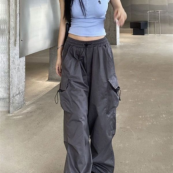 womens pants capris houzhou vintage parachute cargo pants women y2k streetwear bf fashion trousers oversize jogging techwear sweatpants hara, Black;white
womens pants capris houzhou vintage parachute cargo pants women y2k streetwear bf fashion trousers oversize jogging techwear sweatpants hara, Black;white