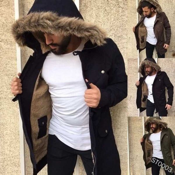 men's fur faux fur mandylandy fur collar hooded handsome men winter thick zipper parka trench coat long sleeve jacket overcoat t221007, Black
men's fur faux fur mandylandy fur collar hooded handsome men winter thick zipper parka trench coat long sleeve jacket overcoat t221007, Black