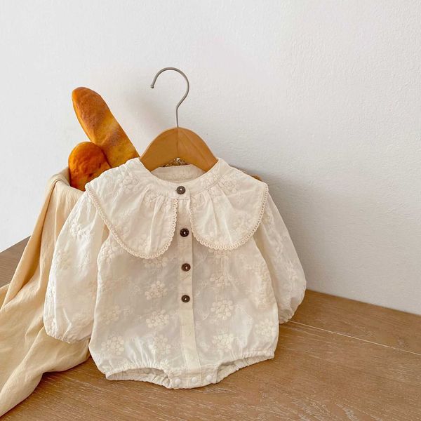 rompers baby girl gorgeous flower embroidery sweet peter pan collar bodysuit baby loose cotton jumpsuit girls new autumn outfits j220922, Blue
rompers baby girl gorgeous flower embroidery sweet peter pan collar bodysuit baby loose cotton jumpsuit girls new autumn outfits j220922, Blue