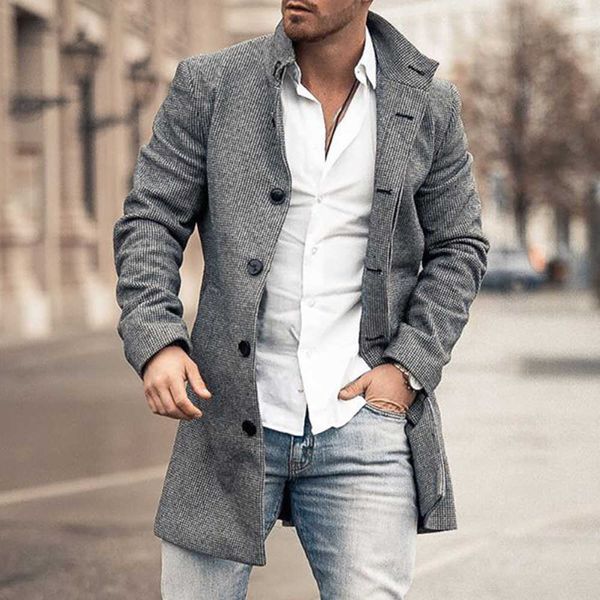 men's fur faux fur autumn winter new men's woolen blend coat belt solid color pocket casual overcoat jacket single breasted button, Black
men's fur faux fur autumn winter new men's woolen blend coat belt solid color pocket casual overcoat jacket single breasted button, Black