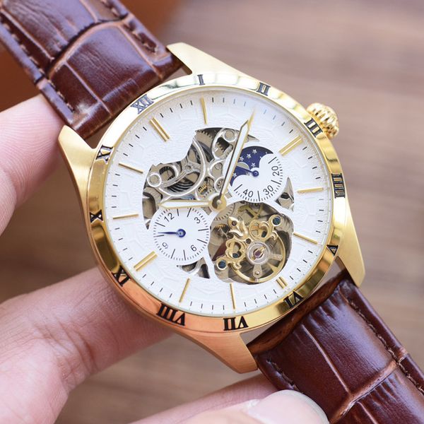 tourbillon man watches automatic mechanical movement watches 41mm fashion business waterproof wristwatches montre de luxe, Slivery;brown
tourbillon man watches automatic mechanical movement watches 41mm fashion business waterproof wristwatches montre de luxe, Slivery;brown