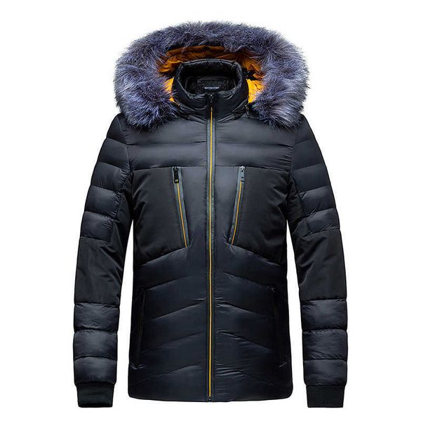 men's down parkas autumn winter jacket men parkas casual fashion hooded fur collar patchwork windbreaker men outerwear thick warm coat, Black
men's down parkas autumn winter jacket men parkas casual fashion hooded fur collar patchwork windbreaker men outerwear thick warm coat, Black