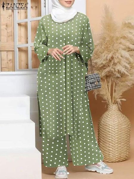 ethnic clothing 2pcs kaftan women muslim printed sets zanzea casual long sleeve pants female polka dots elastic waist trousers 221007, Red
ethnic clothing 2pcs kaftan women muslim printed sets zanzea casual long sleeve pants female polka dots elastic waist trousers 221007, Red