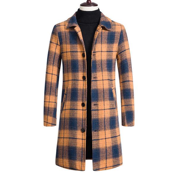 men's fur faux fur men's lapel windbreaker medium long woolen coat winter warm fashion lattice slim fit wool blend long coat men&#, Black
men's fur faux fur men's lapel windbreaker medium long woolen coat winter warm fashion lattice slim fit wool blend long coat men&#, Black