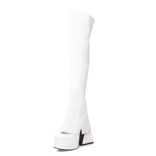 2022 women's boots autumn winter new european and american fashion legs thick high heels bottom over knee boots, Black
2022 women's boots autumn winter new european and american fashion legs thick high heels bottom over knee boots, Black