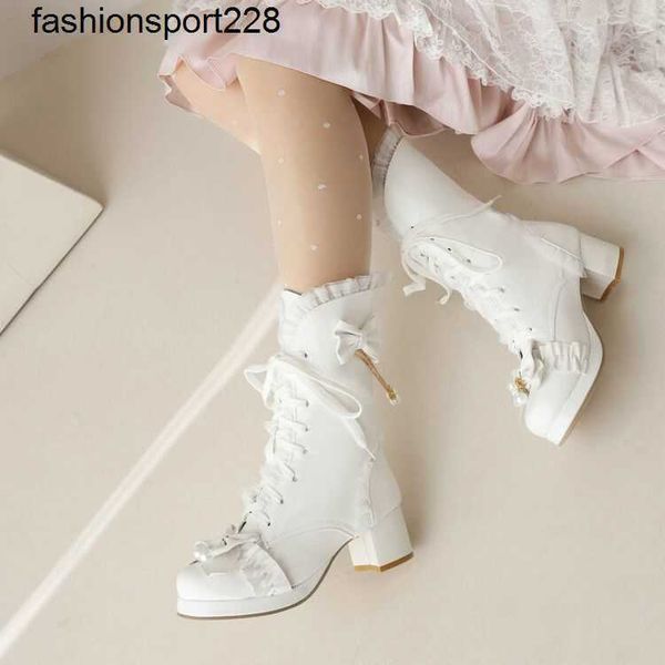 designer boots miu fashion brand princess style mary jane boot women new crystal beads lolita thick heel white short booties, Black
designer boots miu fashion brand princess style mary jane boot women new crystal beads lolita thick heel white short booties, Black