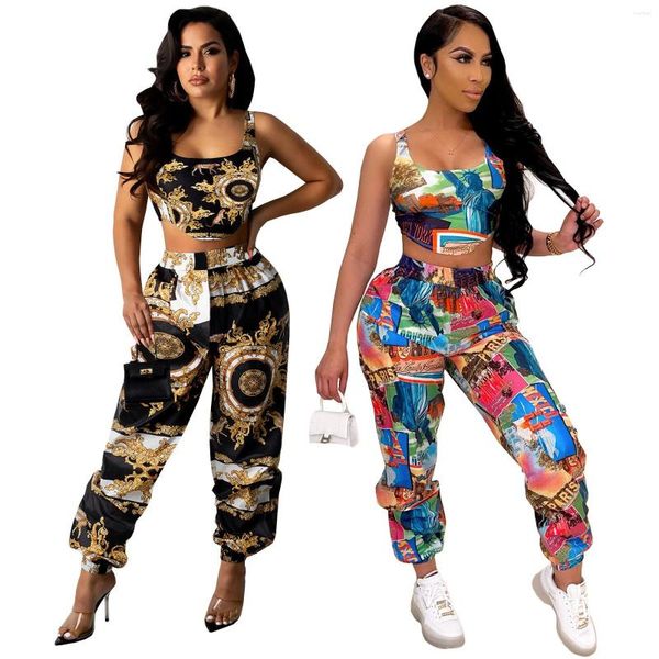 women's two piece pants zaggin 2022 autumn fashion women printing 2-colors 2-piece sets lady o-neck sleeveless vest loose long leisure, White
women's two piece pants zaggin 2022 autumn fashion women printing 2-colors 2-piece sets lady o-neck sleeveless vest loose long leisure, White